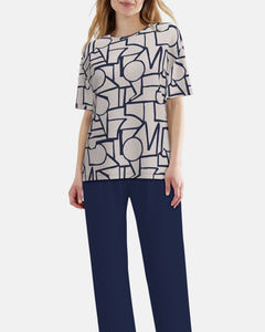 Damespyjama's 3/4 broek