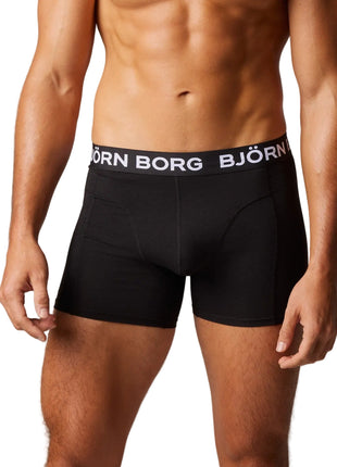 Björn Borg shorts 3 pack cotton stretch boxer black men