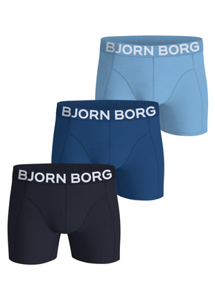 Björn Borg short 3 pack organic cotton stretch boxer black blue men
