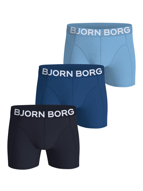 Björn Borg short 3 pack organic cotton stretch boxer black blue men