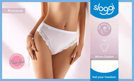 Sloggi slip romance tai white dames
