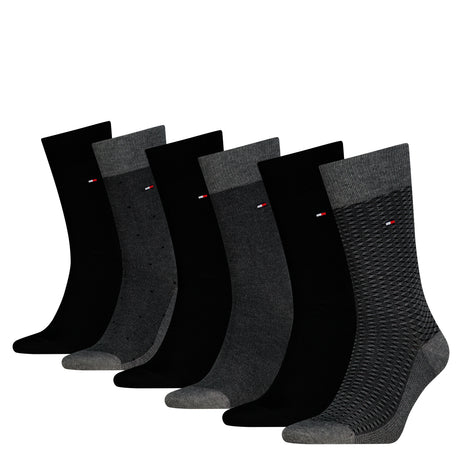 Tommy Hilfiger socks 6 pair tin giftbox sock black