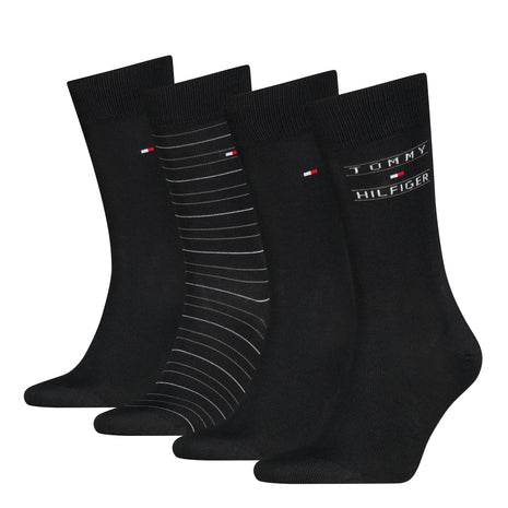 Tommy Hilfiger Socks 4 Pack Tin Giftbox Sock Black