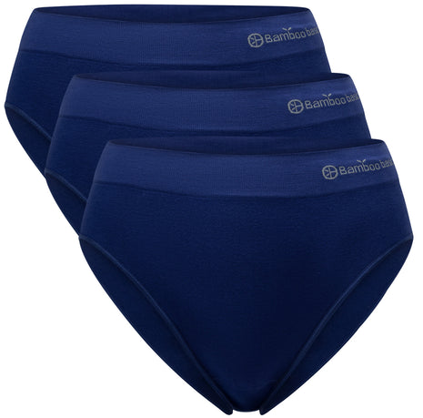 Bamboo Basics slip lot de 3 seamless knitted full brief bleu femmes