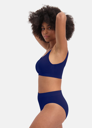 Bamboo Basics slip lot de 3 seamless knitted full brief bleu femmes
