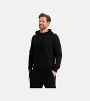 Bamboo Basics sweat à capuche tricoté noir homme