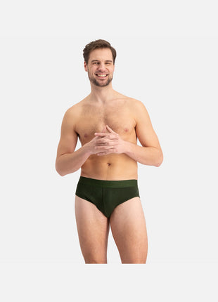 Bamboo Basics slip 3 pack knitted brief black / army / navy heren