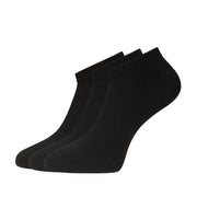 Bamboo Basics soquettes 3 paires knitted sneaker socks black unisex