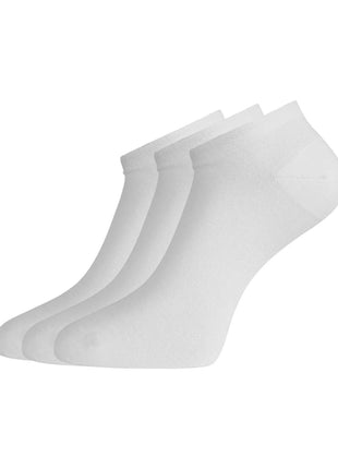 Bamboo Basics enkelsokken 3 paar knitted sneaker socks white unisex