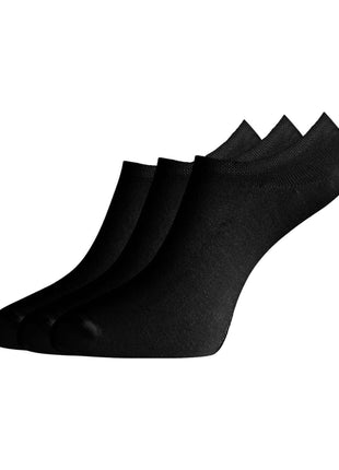 Bamboo Basics kousenvoetjes 3 paar knitted footies black unisex