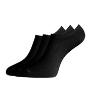 Bamboo Basics soquettes invisibles 3 paires knitted footies black unisex