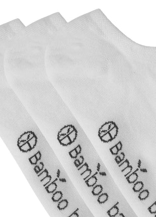 Bamboo Basics kousenvoetjes 3 paar knitted footies white unisex