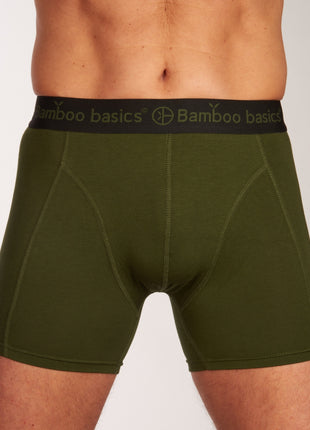 Bamboo Basics short 3 pack knitted boxershorts black / army / navy heren