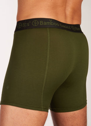 Bamboo Basics short 3 pack knitted boxershorts black / army / navy heren