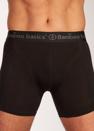 Bamboo Basics short 3 pack knitted boxershorts black heren