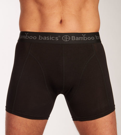 Bamboo Basics short 3 pack knitted boxershorts black heren