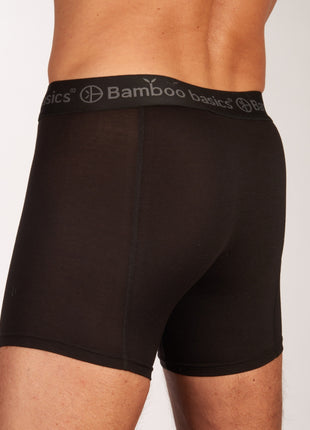 Bamboo Basics short 3 pack knitted boxershorts black heren