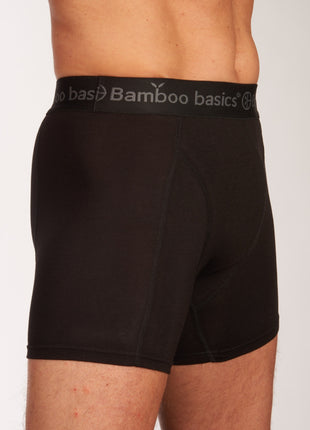 Bamboo Basics short 3 pack knitted boxershorts black heren