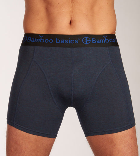 Bamboo Basics short 3 pack knitted boxershorts black / navy / blue heren
