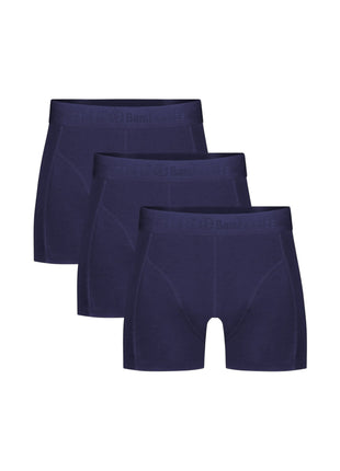Bamboo Basics short 3 pack knitted boxershorts navy heren