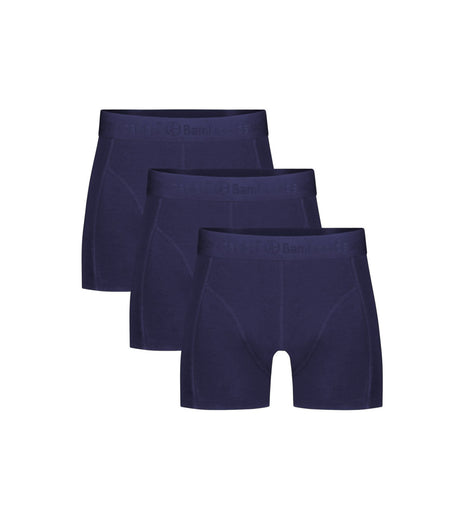 Bamboo Basics short 3 pack knitted boxershorts navy heren