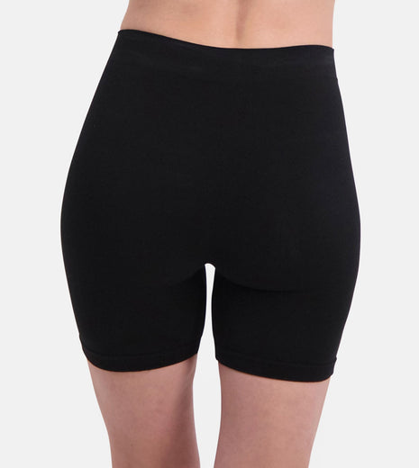 Bamboo Basics short seamless knitted biker short black dames