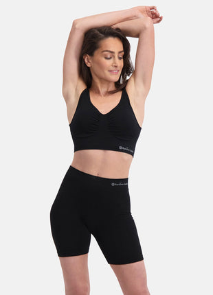 Bamboo Basics short seamless knitted biker short black dames