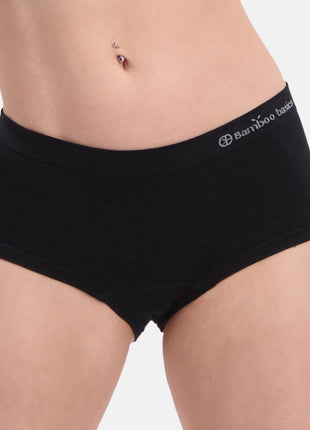 Bamboo Basics slip 2 pack seamless knitted hipster black dames