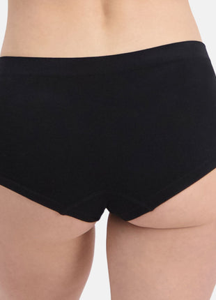 Bamboo Basics slip 2 pack seamless knitted hipster black dames