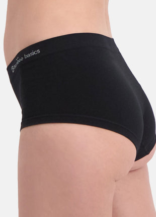 Bamboo Basics slip 2 pack seamless knitted hipster black dames