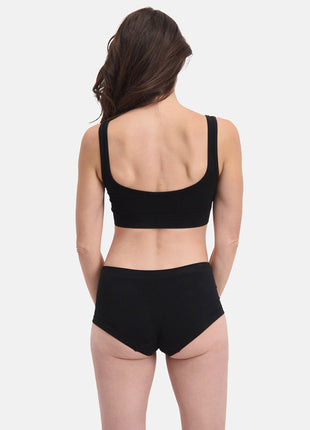 Bamboo Basics slip 2 pack seamless knitted hipster black dames