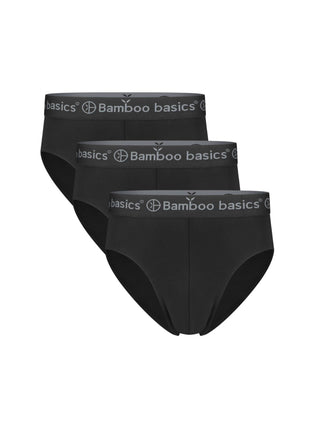 Bamboo Basics slip 3 pack knitted brief black heren
