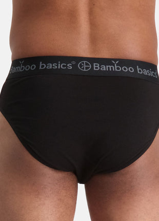 Bamboo Basics slip 3 pack knitted brief black heren