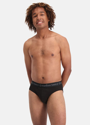 Bamboo Basics slip 3 pack knitted brief black heren