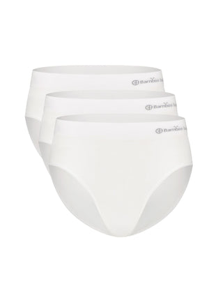 Bamboo Basics slip 3 pack seamless knitted full brief white dames