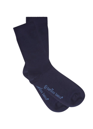 Bamboo Basics sokken 5 paar knitted anklet socks giftbox black / navy unisex