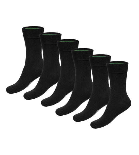 Bamboo Basics sokken 6 paar knitted anklet socks black unisex