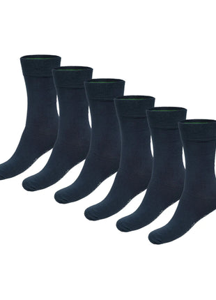 Bamboo Basics sokken 6 paar knitted anklet socks navy unisex