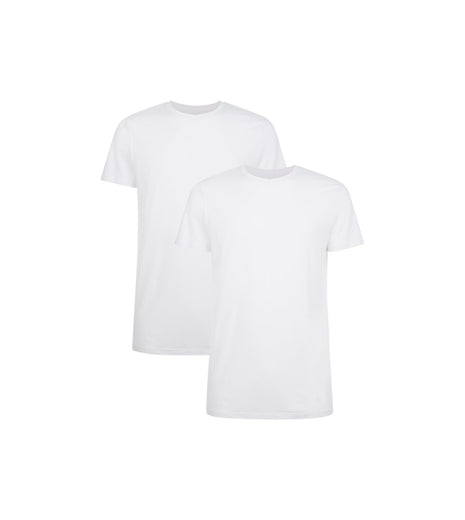 Bamboo Basics t-shirt ronde hals 2 pack knitted r-neck t-shirt optical white heren
