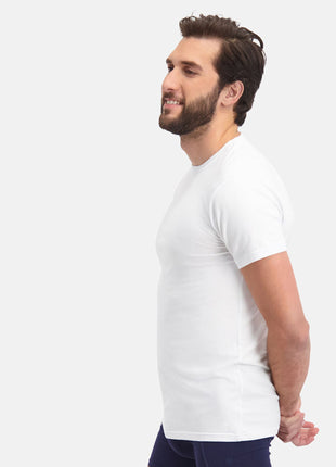 Bamboo Basics t-shirt ronde hals 2 pack knitted r-neck t-shirt optical white heren
