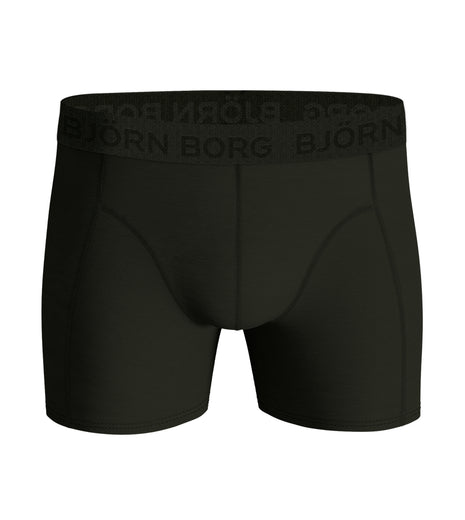 Björn Borg short 5 pack cotton stretch boxer green / black / print / green / green heren 10003368-MP005 Björn Borg boxer lot de 5 cotton stretch boxer green / black / print hommes
