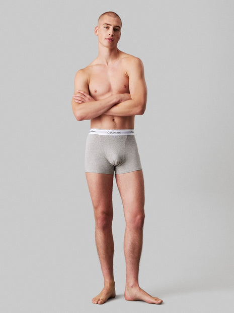 Calvin Klein boxer lot de 3 icon cotton stretch relaxed fit trunks noir hommes