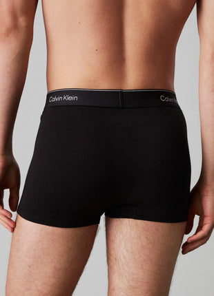 Calvin Klein boxer lot de 3 icon cotton stretch relaxed fit trunks noir hommes
