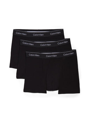 Calvin Klein boxer lot de 3 icon cotton stretch relaxed fit trunks noir hommes