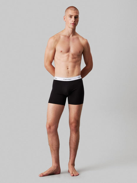 Calvin Klein short 3 pack icon cotton stretch relaxed fit trunks black men