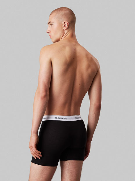 Calvin Klein short 3 pack icon cotton stretch relaxed fit trunks black men