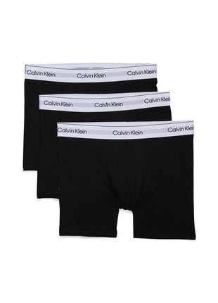 Calvin Klein boxer lot de 3 icon cotton stretch relaxed fit trunks noir hommes