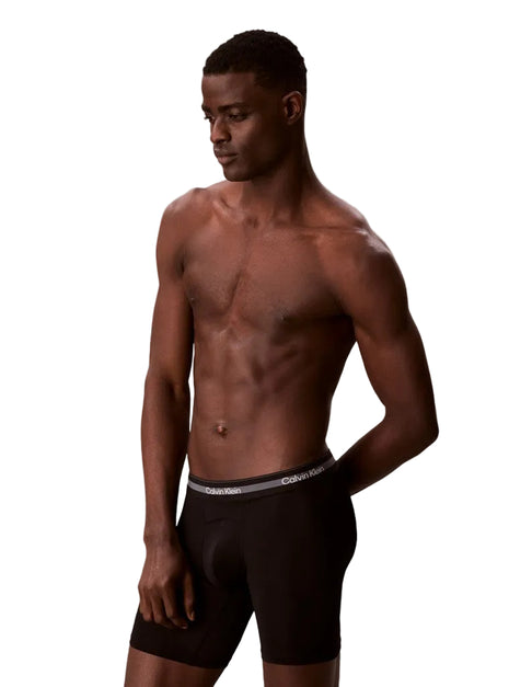 Calvin Klein short 3 pack icon active mesh boxer briefs long black men