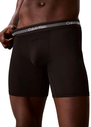 Calvin Klein short 3 pack icon active mesh boxer briefs long black men