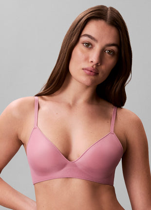 Calvin Klein bra top icon cotton modal lift bralette soft mauve ladies